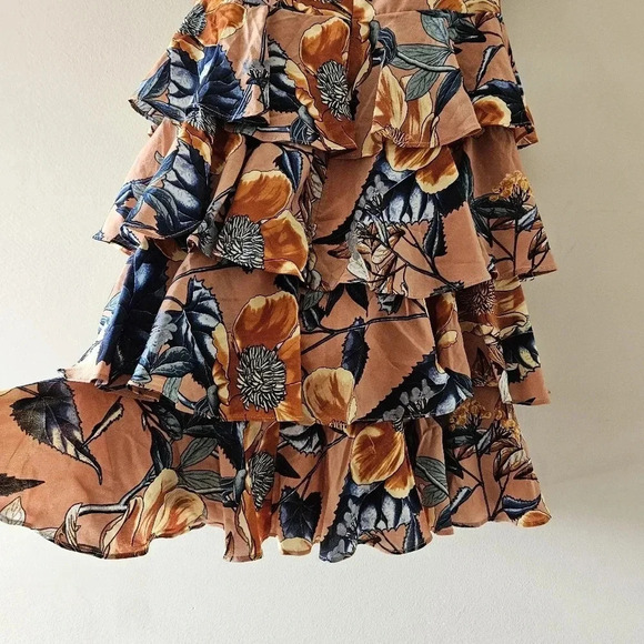 For Love And Lemons Flamenco Strapless Corset Floral Mini Dress Size Small. - Picture 14 of 16